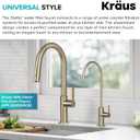 KRAUS Oletto Single Handle Drinking Water Filter Faucet for or Water Filtration System in Spot-Free Antique Champagne Bronze, FF-103SFACB