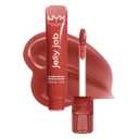 NYX PROFESSIONAL MAKEUP Jelly Job Lip Gloss, Lip Tint Gloss with Full-Bodied, Smoothing, and Hyper-Glossy Shine - Jelly Filled (Spice Brown)
