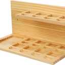 Floating Shelves for Little Tikes Story Dream Machine,Wall Shelf for Little Tikes Projector Books Audio Play Character Storage Tray Organizer for Toddlers and Kids Girls Boys,Pine(Natural Wood) (2 Tier)