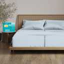 THREAD SPREAD 100% Egyptian Cotton Split King Sheets Sets for Adjustable Bed - Luxury 800 Thread Count 5 PC Split Top King Sheet (Light Blue), Breathable, Soft Cooling 16" Deep Pocket Hotel Sheets