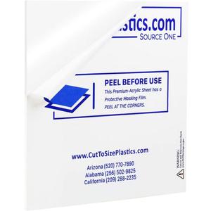 Premium 1/4 Clear Acrylic PlexiGlass Sheet (48" X 96") Premium 1/4 Clear Acrylic PlexiGlass Sheet (48" X 96")