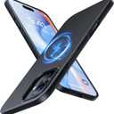 TORRAS Magnetic Slim Fit for iPhone 17 Case, Ultra-Thin Compatible with MagSafe, Stronger Magnetic + Thinner, Lightweight Matte Anti-Scratch Hard PC Cover Phone Case for iPhone 17, Black
