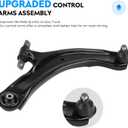 Front Lower Control Arm + End Link for Nissan Rogue 2008-2013 & Select 2014-2015, Sway Bar + Tie Rod, Driver & Passenger, Outer & Inner, 8Pcs Suspension Kit MS30194 MS30195 K750095 K750094