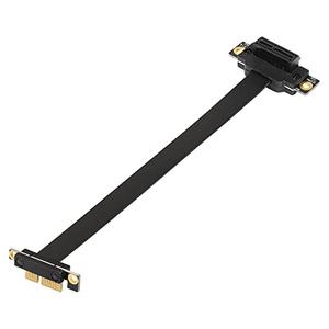 SinLoon PCIE 3.0 Extension Cable,36PIN 1X Extension Cable, 90 Degree PCI Express 1X Extend Card,for 1U,2U Chassis (30cm, Black)