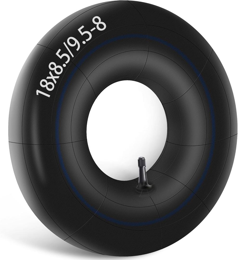 18x8.5/9.5-8 Heavy Duty Inner Tube with TR13 Straight Valve Stem for Mower Tractor Golf Cart ATV Snow Blower Garden Trailer, Suitable for 18x6.50/7.50/8.50/9.50-8 20x8.00/10.00-8 Tire Tube
