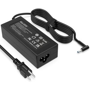 65W Laptop Charger Compatible with HP Pavilion X360 11 14 15 17,Envy 13 15 X360,Elitebook 840 G5,Probook 640 G2,Zbook 14u G4 G5,15-f111dx 15-f272wm 15-f278nr 15-r052nr Power Cord,Smart Blue Tip