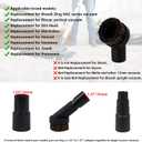 RDEXP Round Dust Brush 25mm Horse Hair 1.25" Vacuum Attachment Replacement,Perfect for Vacuuming Sofas and Baseboards,Use a Rubber Will Help It Fit Better