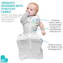 Love to Dream Swaddle Up Transition Swaddle, Patented Zip-Off Wings, Gently Help Baby Transition from Being Swaddled to Arms Free When Showing Signs of Rolling, 1.0 TOG, 13-19 lbs, Gray