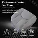 SecosAutoparts Driver Side Bottom Replacement Leather Seat Cover Gray# 922 Compatible with Chevy Silverado Sierra Tahoe Suburban Avalanche Yukon Yukon XL 2003 2004 2005 2006