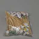 120Pcs Summer Cocktail Picks Decorative Toothpicks Hawaiian Bamboo Cocktail Skewer Flamingo Pineapple Palm Leaf Fancy Cocktail Toothpicks for Appetizers Food Drinks Luau Hawaii Holiday Party Supplies