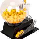 Automatic Lottery Ball Machine, Auto Bingo Balls Cage Machine Fantasy Football Drafts Game Acrylic Electric Lucky Drawing Machine, 11.8*15*17.7 inch