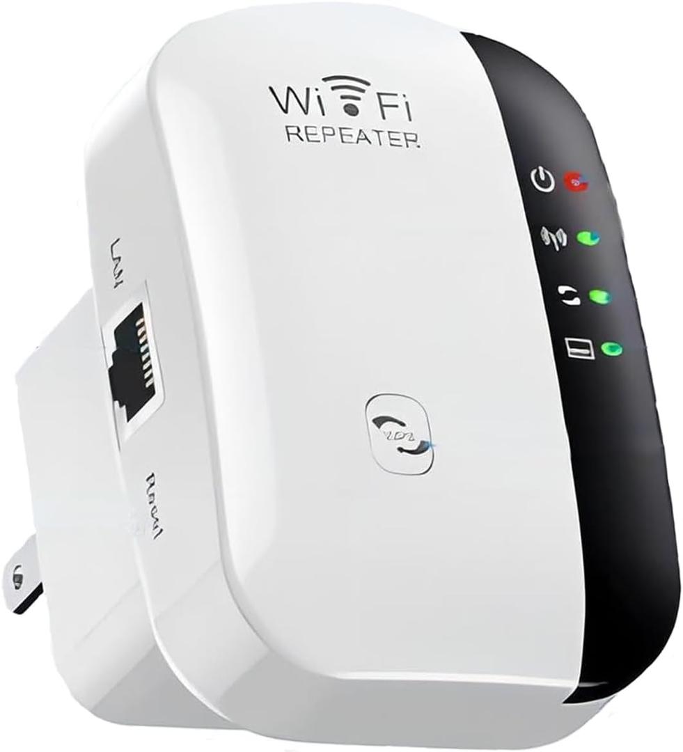 WiFi Extender Signal Booster, Wireless Network Repeater Covering Over 5,000 Square Feet, Long Range Amplifier Long Range Amplifier with Ethernet Port, Access Point, Alexa Compatible.