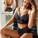Avidlove Women Lingerie Sets Sexy Lace Bra and Panty Sets 2 Piece Lace Babydoll Outfits (S)