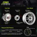 CMO 25mm 5x112 to 5x114.3 Wheel Adapters 66.6-60.1 Bore M12x1.5 Studs 2PCS | Hubcentric, 6061-T6 Forged, 10.9 Grade Studs, Anodized Finish, For Audi Mercedes to Fit 5x114.3/5x4.5 Wheels