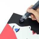 ZEYAR Jumbo Paint Marker Pens, Water Based Acrylic, 15mm Felt Tip, Waterproof and Permanent ink, Great on Plastic, Posters, Stone, Metal, Glass and more (2 White & 1 Black)