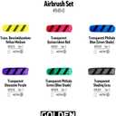 High Flow Acrylics by GOLDEN, High Flow Airbrush Set, 6 Colors, Professional Acrylic Paint, 6 Fl Oz