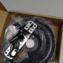 KC&KST Vintage Steel Canopy Kit with Hardware for Chandelier or Swag Light Fixtures, Heavy Duty,5 in Diameter, Includes Loop, Cross Bar and Mounting Screws, Black