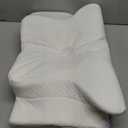 Emircey Clinical-Level Relief Cervical Neck Pillow for Sleeping, Orthopedic Contour Memory Foam Pillow for Side Sleepers, Cooling Reading Pillow for Neck Relief, Ergonomic for Back Stomach Sleepers (Snow White)