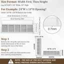 30"W x 6"H Return Air Grille [Duct Opening Size], Steel HVAC Return Air Vent Cover for Wall & Ceiling, White Powder-Coated Rust-Resistant AC Cold Air Return, Outer Dimensions 31.75"W x 7.75"H