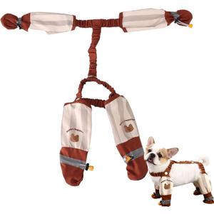 Anti Dust Pants with Shoes for Dogs Outdoor Anti Dirt Pants for Dogs for Small/Medium Dog in Rain/Snow/Hiking (2XL)