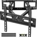 50 55 65 inch Full Motion TV Wall Mount for 32-70 inch TV Bracket, Dual articulating Arms Mount, Tilt Swivel Extension Level, Max VESA 400x400mm, 16" Studs, 110 lbs, Fit Most 40 43 50+ TVs