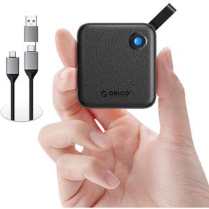 ORICO Portable SSD 256 GB with 2 in 1 USB C Cable, External Solid State Drives, Up to 460MB/s, Status Indicator, Reliable Storage for USB-C Smartphone, Tablet, PC - B5PLUS
