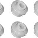 MAKHOON 3/4" Directional Flow Eyeball Inlet Jet for Compatible with Hayward SP1419D with 1-1/2" MIP Threa White Opening Hydrostream Return Jet Replacement Part(6 Pack)
