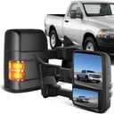 ECCPP Towing Mirror Right Passenger Side Mirror with Manual Operation Turn Signal Convex Glass Manual Folding Telescoping for Ford for F-250 for F-350 for F-450 for F-550 Super Duty 2008-2016, 21.26 x 14.96 x 14.96 inches