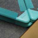 Superspace Giant Magnetic Fort Building Panels - The Big Set, Turquoise, 24 Panels, Life-Size Magnetic Tiles Kids, Build Forts Castles Rockets, STEM Toy Ages 3-10+, Eco-Felt, Indoor & Outdoor, 20" x 20" (Blue)
