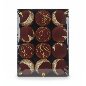 12Pcs Christmas Tree Decorations Christmas Ball Ornament Hanging Ball for Trees Home and Festival