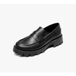 DREAM PAIRS Womens Loafers, Lug Sole Slip On Platform Chunky Penny Loafers for Women Dressy and Work, Business Casual Shoes for Women , Size 8