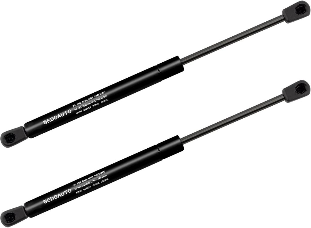 Qty2 Universal Lift Support Struts Spring Damper Shock Extended Length 7.5Inch, Compressed Length 5.34 Inch Force 65 LBS, 10mm Ball Socket for RV Bed Platform/Outdoor Bench/Tool Box Lid 4056