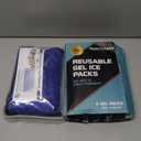 2 Pack Large Ice Packs for Injuries | 11" x 14.5" | Hot & Cold Pack | Reusable Gel Pack, Durable Construction, & Flexible When Frozen