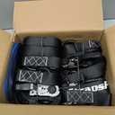 Ratchet Straps, 1.5'' x 16FT - 4400lb Break Strength Tie Down Strap Ratchet Heavy Duty, 4 Pack Cargo Straps Ratcheting with Integrated Soft Loops Truck Strap for Motorcycle, Car, ATV, UTV (Black)