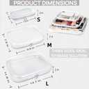 3PCS Clear Hard Plastic Zipper Case, Double Zippers Hard Pouch, Portable Travel Organizer Bin Clear Makeup Bag for Toy Storage, Snack Bag, Cosmetics, Pencil Case, Diaper Bag, Toiletry Bag (1L+1M+1S)