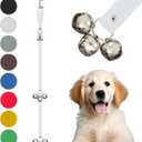 Caldwell's Pet Supply Co. Dog Potty Bells, Dog Door Bell, Bells to Go Outside, Potty Training Bell, Dogs Doorbell, Dogs Potty Doorbell, Ring to Go Pee, All Breed Puppy Training Tool (White)