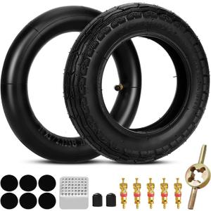 10x2 Electric Scooter Tire & Inner Tube Compatible with GOTRAX G4 GMAX/ULTRA TOUR XP, 10x2.0 54-152 10" E-scooter Tire Replacement for Hoverboard Self-balancing with Tire Repair Kit