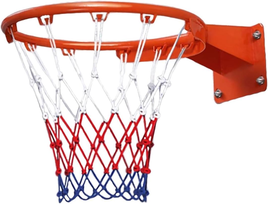 Heavy Duty Medium Size Basketball Hoop Goal Wall Mounted Basketball Rim, Ideal for Teens, Home Decoration & Office Fun, Diameter 35centimeter/13.8inch(Standard)