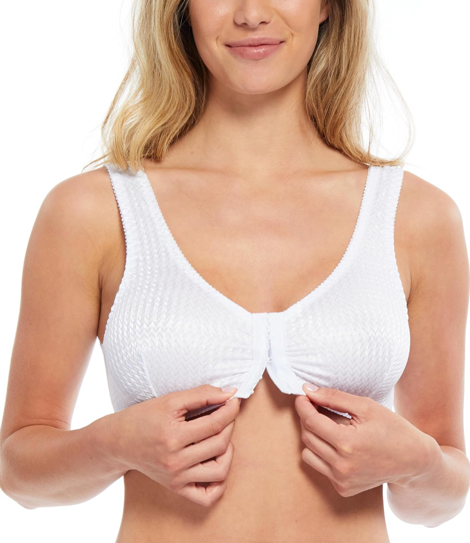 Carole Martin Full-Freedom Comfort Front Closure Bra for Women, Wireless 36