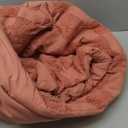 Bedsure Queen Size Comforter Set Grayish Pink, Boho Tufted Bed Set, Checkered Farmhouse Shabby Chic Bedding, 3 Pieces, 1 Plaid Geometric Comforter and 2 Pillow Shams