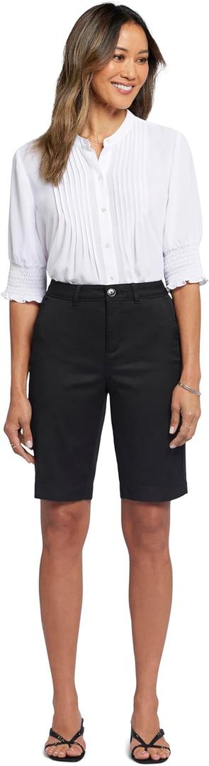 NYDJ Women's Bermuda Short (10, Black)