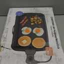 Chefman Electric Griddle with Removable Temperature Control, Immersible Flat Top Grill, Burger, Eggs, Pancake Griddle, Nonstick Easy Clean Cooking Surface, Slide Out Drip Tray, 10 x 16 Inch