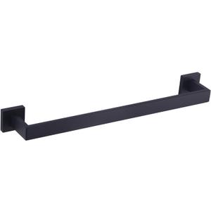 GERZWY SUS 304 Stainless Steel 20-Inch Bath Towel Bar Modern Style Bathroom Towel Bar Wall Mount Matte Black FG160150-BK
