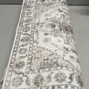 Rug Runners for Hallways Non Slip 2x6, Kitchen Rugs with Rubber Backing, Washable Vintage, Boho Area Rug for Living Room, Low Pile Distressed Rugs Carpet Runners for Bedroom, Entryway, Laundry (Beige)