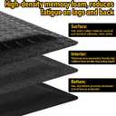 Nisorpa Anti Fatigue Mats Industrial 3' x 6' Ergonomic Standing Mat 15/16" Extra Thick Shop Floor Mat Kitchen Mats Heavy Duty Commercial Diamond Plate Support for Leg & Back Pain, Black