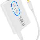 1Mii Bluetooth Transmitter Receiver for TV/Airplane to Headphones, Bluetooth 5.3 AUX/RCA Audio Adapter with aptX Adaptive/Low Latency/HD Audio, Dual Link, Wireless Receiver for Home Stereo, Boat, Gym (White)