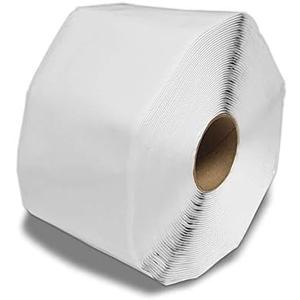 4" W x 50' L White Heavy Duty Foil Synthetic Polymer Adhesive Body Repair Tape Trailer Roof RV Truck (Manus Products)