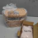 SALKING 2-in-1 Ultrasonic Essential Oil Diffuser & Himalayan Salt Lamp, Aromatherapy Diffuser Cool Mist Humidifier with Auto Off Function, 100% Pure Himalayan Pink Salt Rock, 150ml (Wooden Grain)