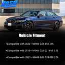 Cold Air Intake Kit with Heat Shield & Turbo Inlet for BMW B58 M240i G42/M340i G20 G21/M440i G22 G23 3.0T, Increases Horsepower & Torque, More Aggressive and Sporty Induction Sound
