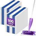 UNIMADE 100 Count Mop Pad Refill Compatible with Swiffer WetJet, Disposable Multi-Layers Mopping Pads for All Hard Surface, Especially Hardwood Floor, Super Absorbent Spray Mopping Pad Refills